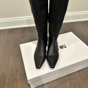 Jason Wu Sleek Black Heeled Boots